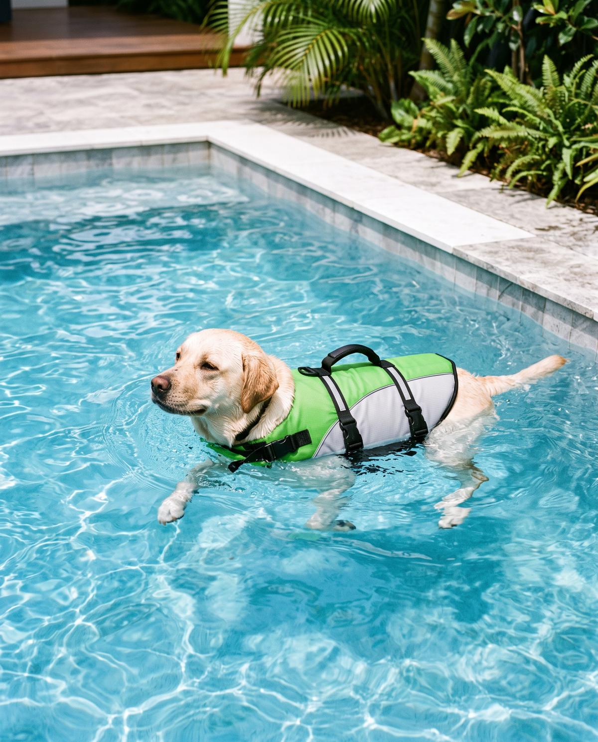 Dog Life Vest Rip Stop Dog Swim Vest, M, Pink | High Visibility Ripstop for Puppy Cat Doggy, Life Jacket with Handle & Leash Ring for Boating & Swimming
